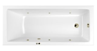 Гидромассажная ванна Whitecross Wave Slim 0111.170075.100.SOFT.BR 170x75см Soft бронза